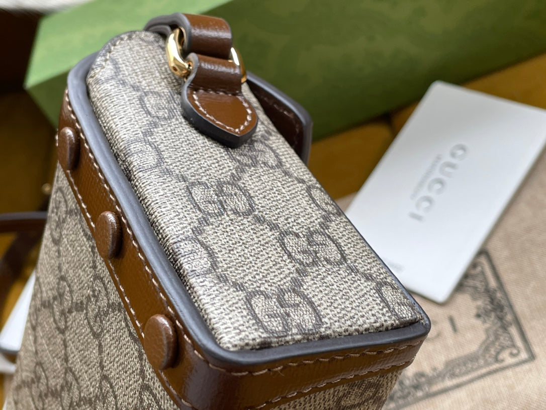 gg Children’s Horsebit 1955 Mini Bag Beige For Women, Women’s Bags 7in/18cm gg‎ ‎699296 92TCG 8563