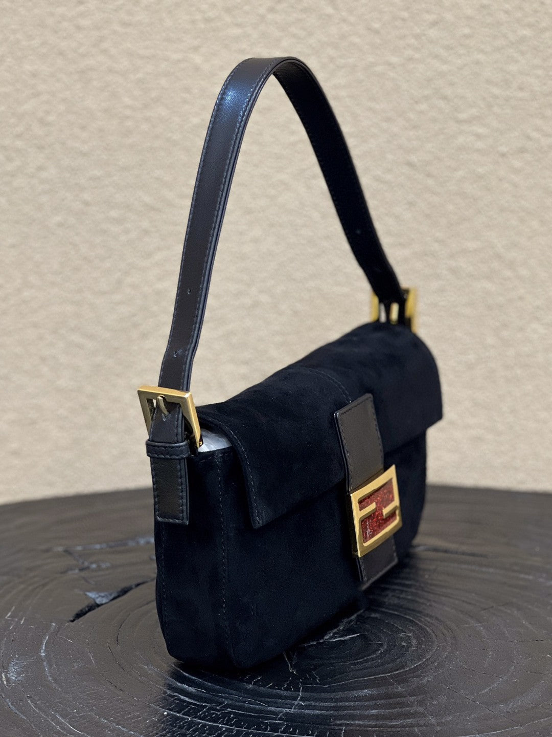 Top QualityTop Quality Baguette Black Bag For Woman 25cm/9.5in