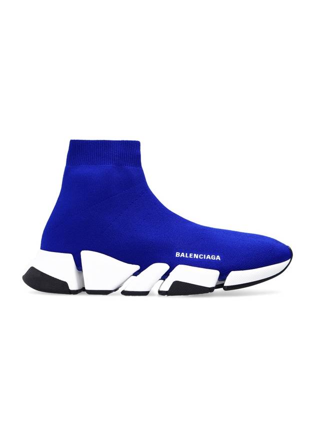 Luxury Balenciaga Trending 2025 Speed 2.0 High Top Sneakers Blue