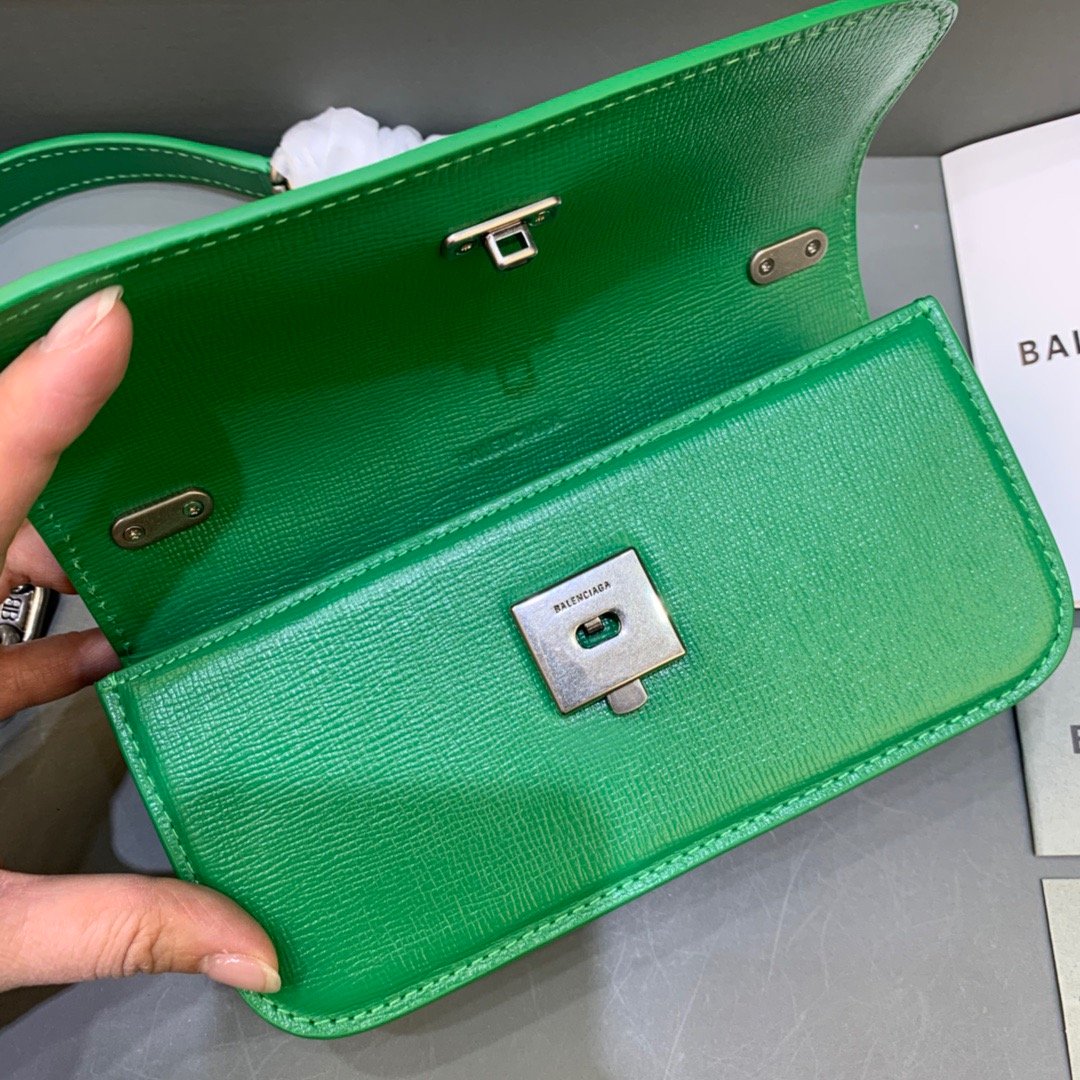 Top Quality Gossip Small On Chain Shoulder Bag Green, For Women,  Bags 7.4in/19cm