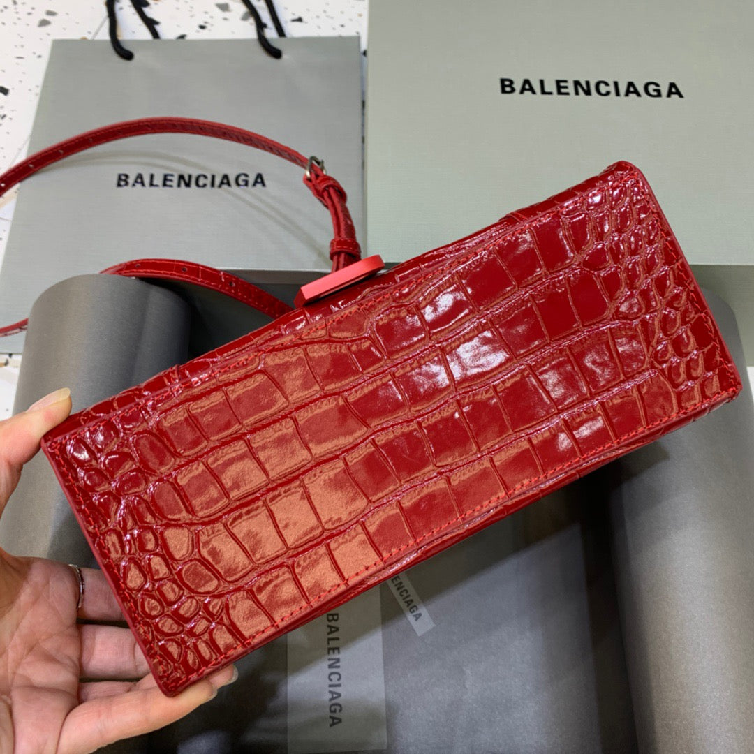 Top Quality Hourglass Small Handbag In Red, For Women,  Bags 9in/23cm