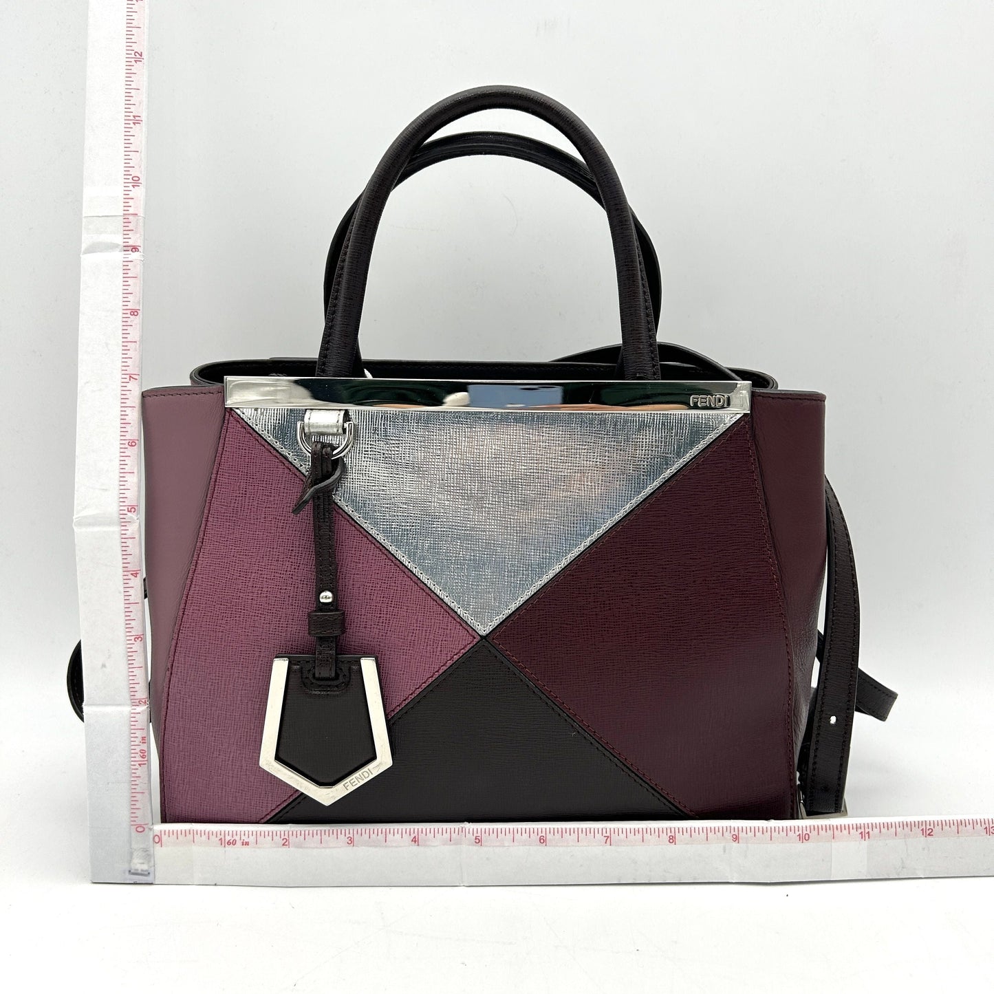 2jours leather crossbody bag Fendi Multicolour in Leather  LA10723