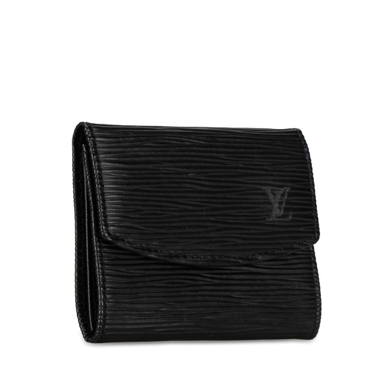 Louis Vuitton Epi Portemoney Sample Coin Case M63412 Noir Black Leather  Louis Vuitton