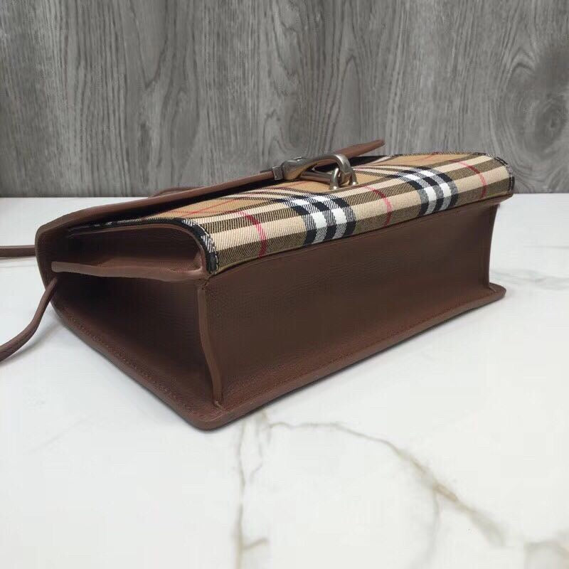 Top Quality Small  Check And Crossbody Bag Brown For Women, Women’s Bags 9in/24cm