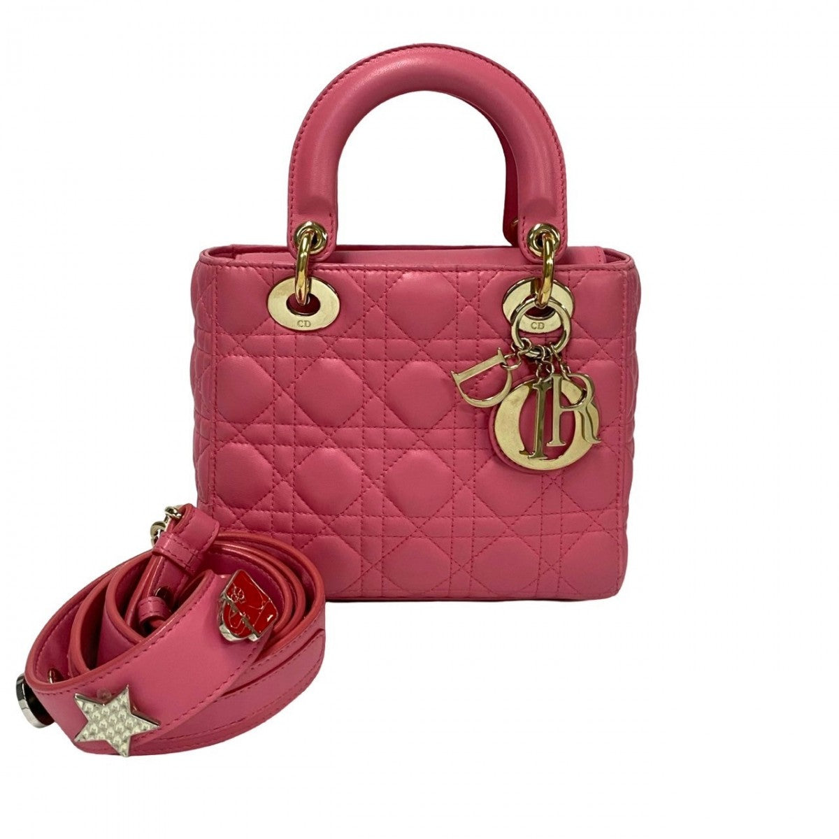 Dior Shoulder Bag lambskin pink My Lady Dior Women