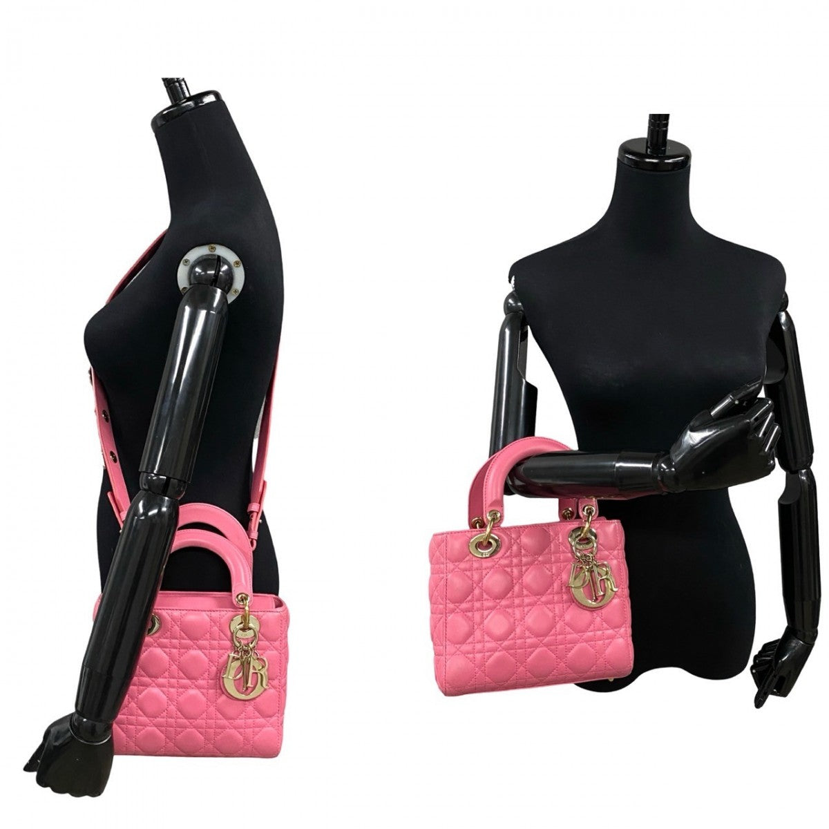 Dior Shoulder Bag lambskin pink My Lady Dior Women