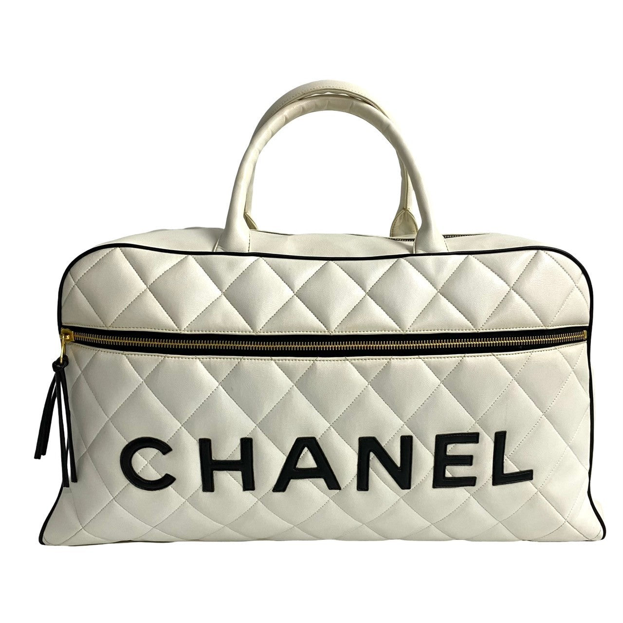 Chanel Matelasse Sports Line Leather Boston Bag