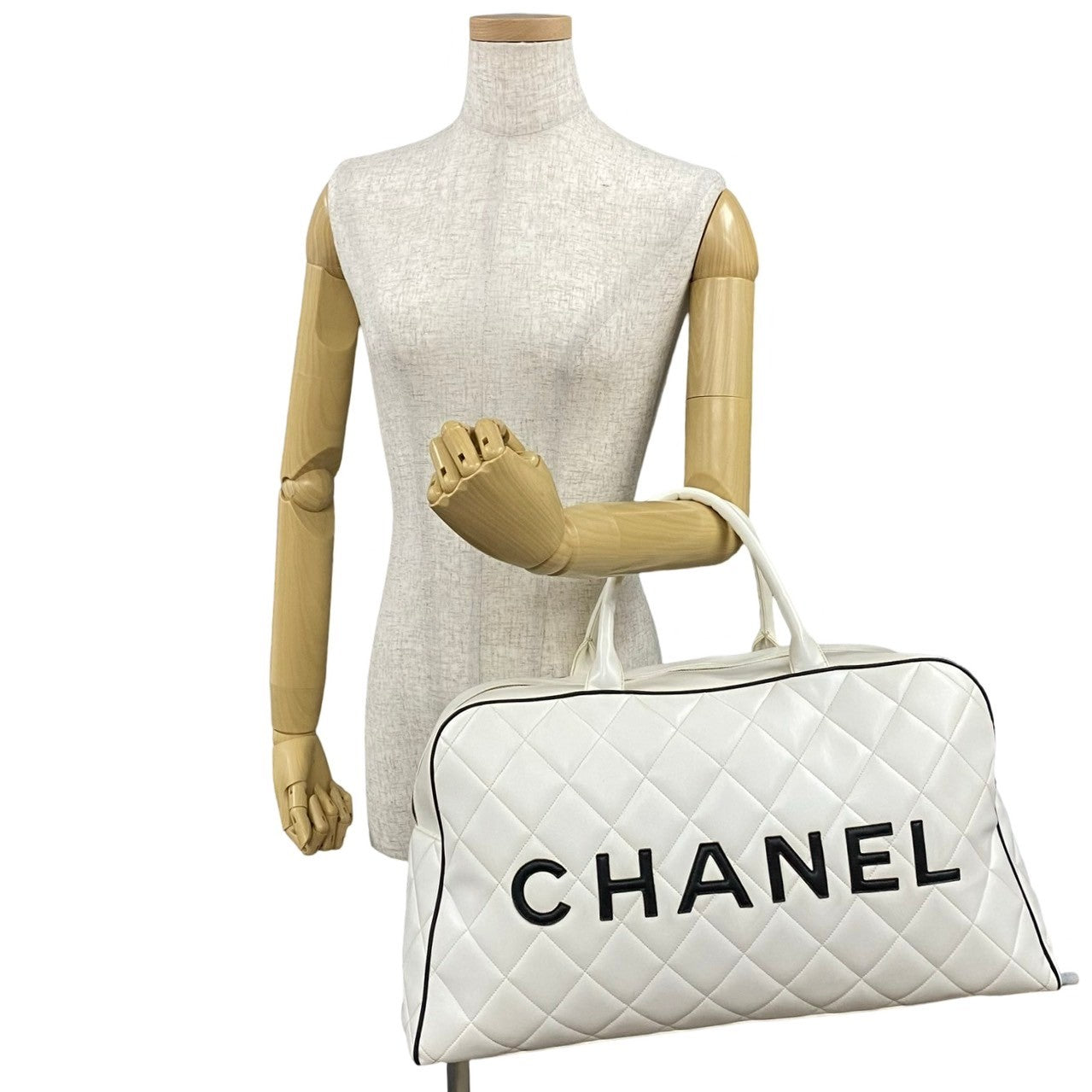 Chanel Matelasse Sports Line Leather Boston Bag