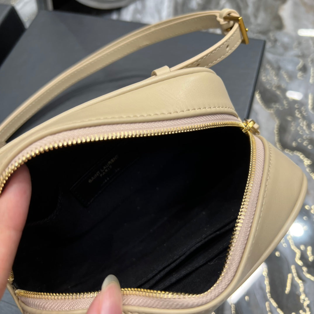 Top Quality Lou Belt Bag Beige In Matelassé Gold Toned Hardware For Women 6.1in/15cm YSL 614031DV7072721