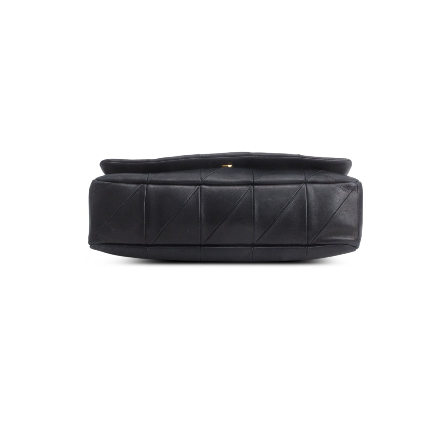 Saint Laurent Black Lambskin Matelasse Monogram Large Jamie 4.3 Shoulder Bag
