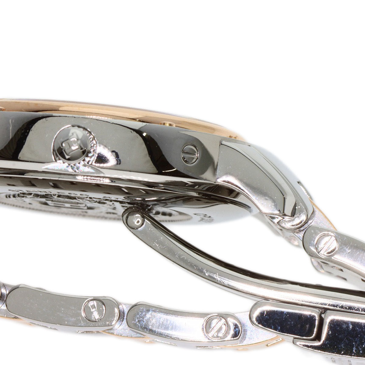 HERMES Watches Quartz CP1.322 Stainless Steel, SSxPGP, Diamond Silver Clipper Classic Nacle Diamond White shell dial Women  d