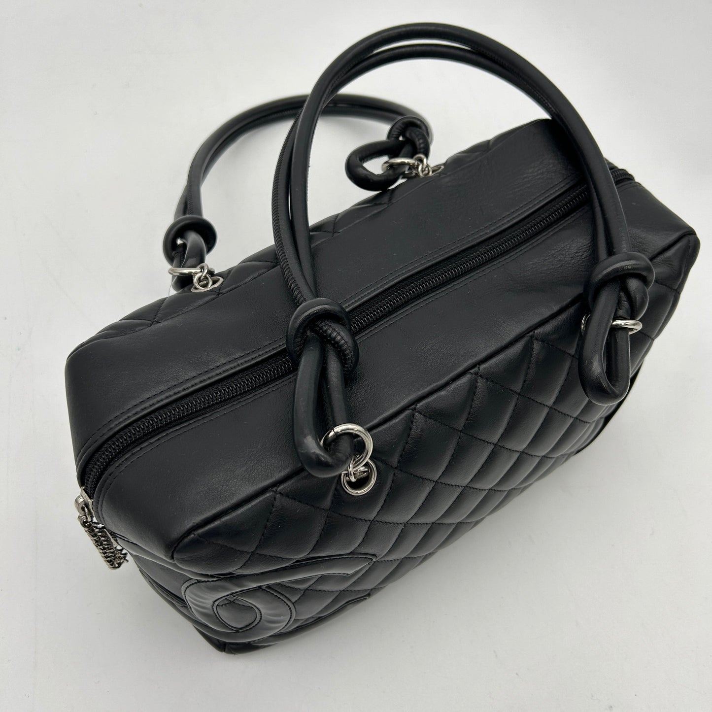 Chanel 2005-2006 Calfskin Cambon Ligne Bowling Handbag ch33115bf