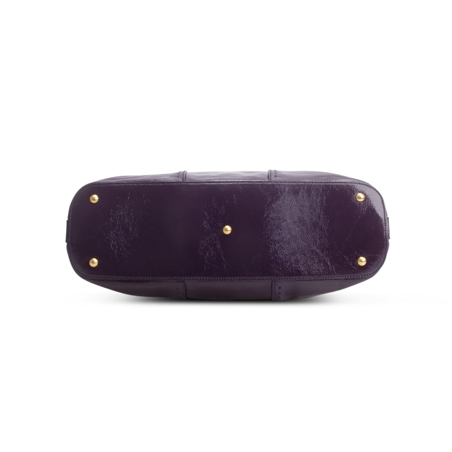Saint Laurent Purple Patent Leather M  Bag