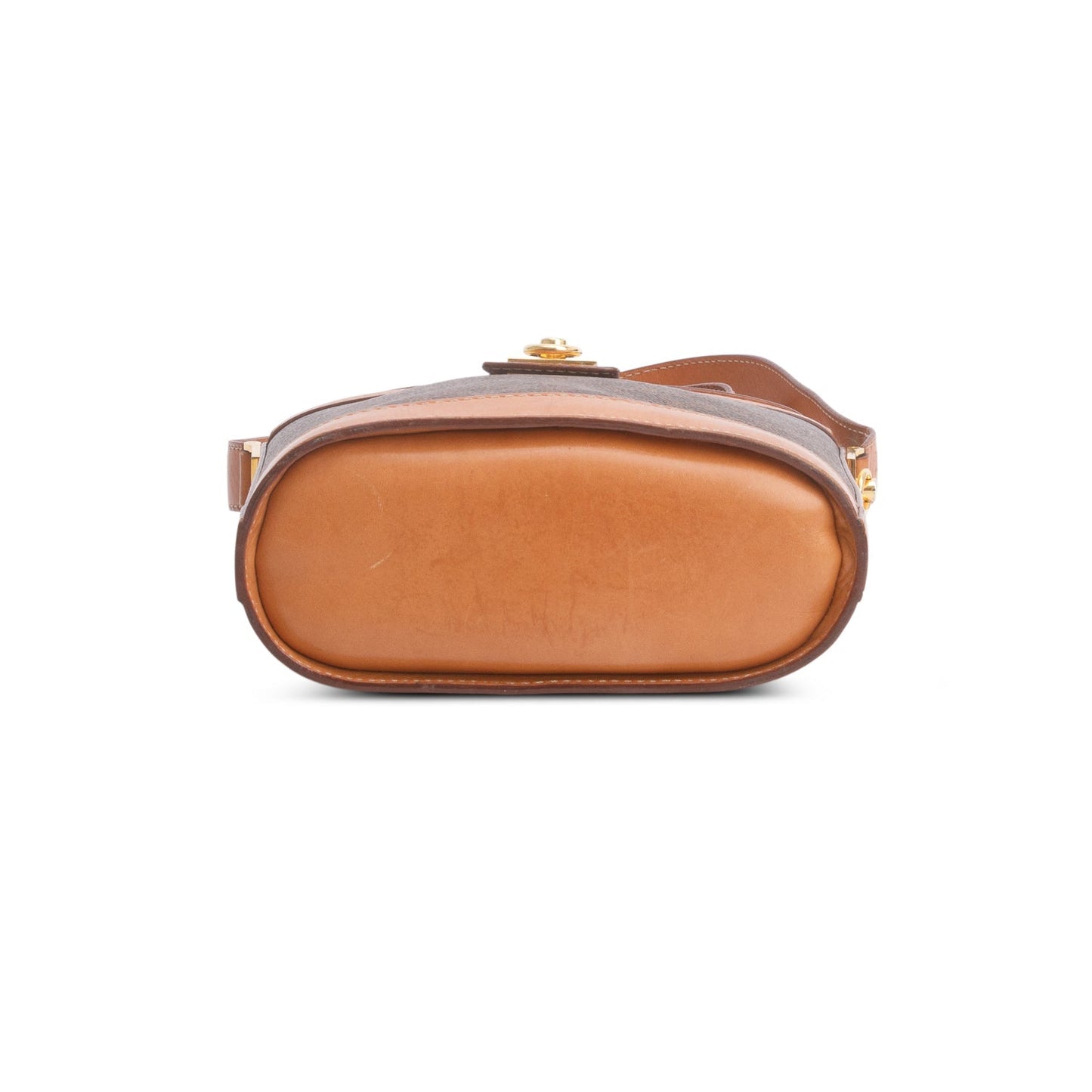 Celine   Brown Triomphe Macadam Crossbody Bag