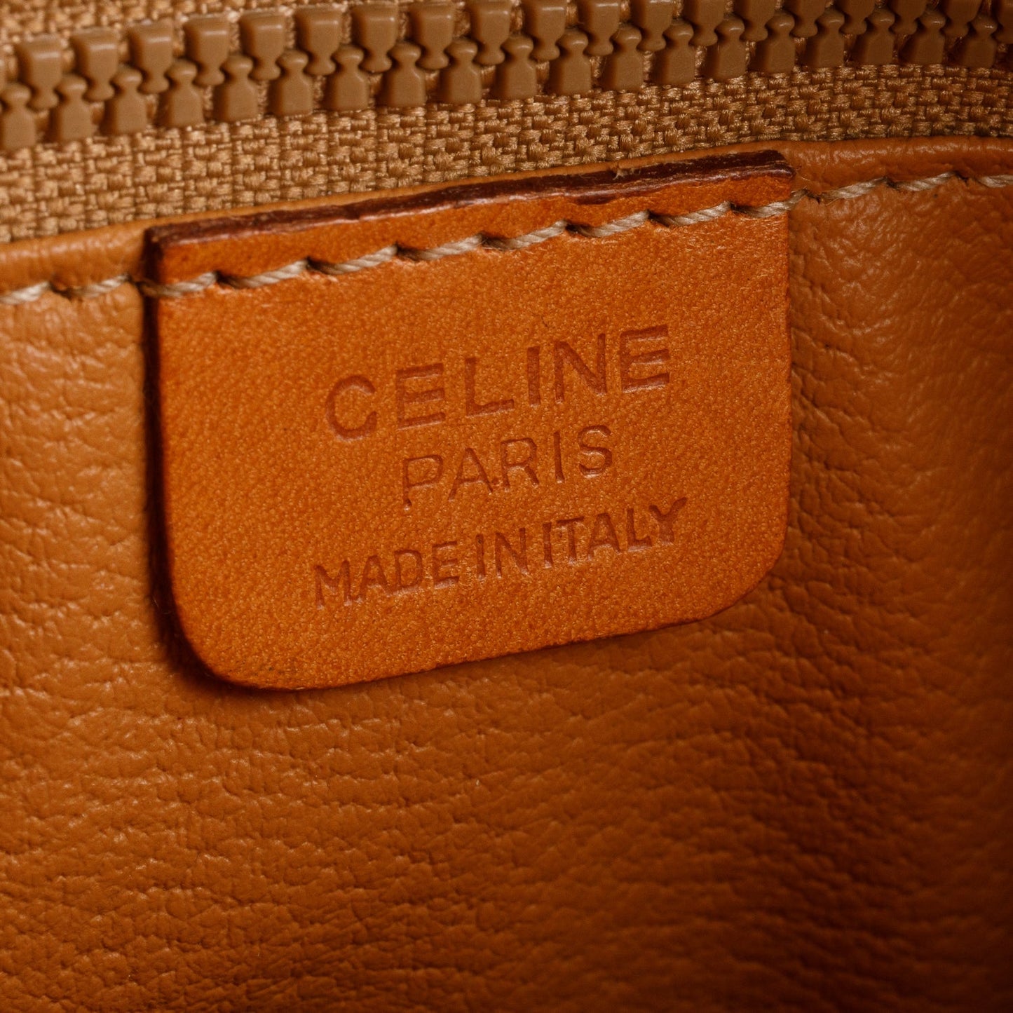 Celine   Brown Triomphe Macadam Crossbody Bag