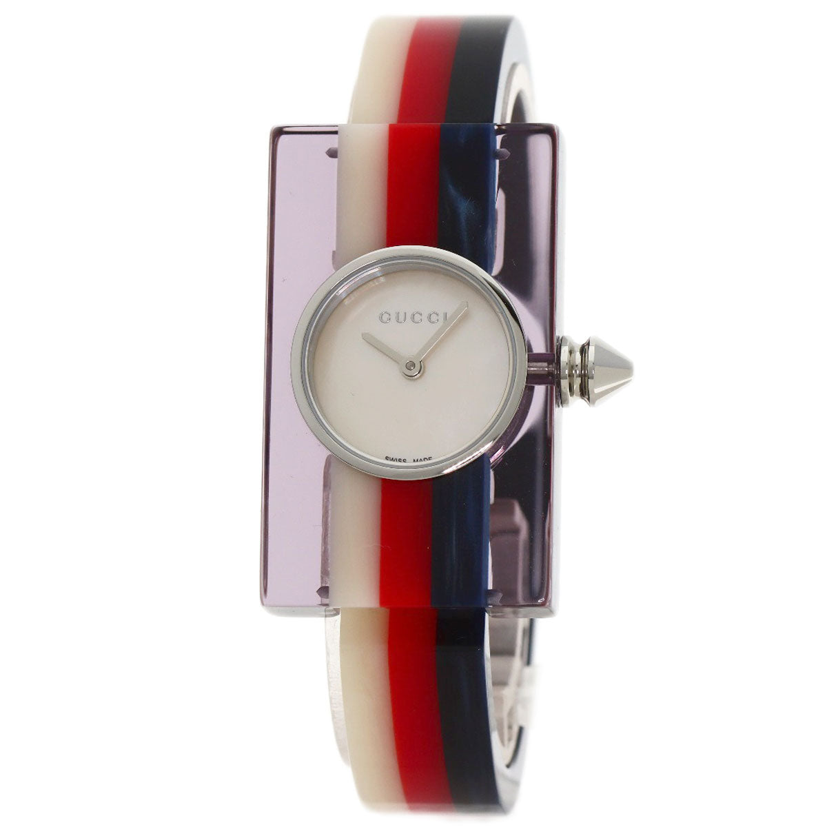GUCCI Watches Quartz YA143523 Stainless Steel, Acrylic Resin Red   web shell dial Women