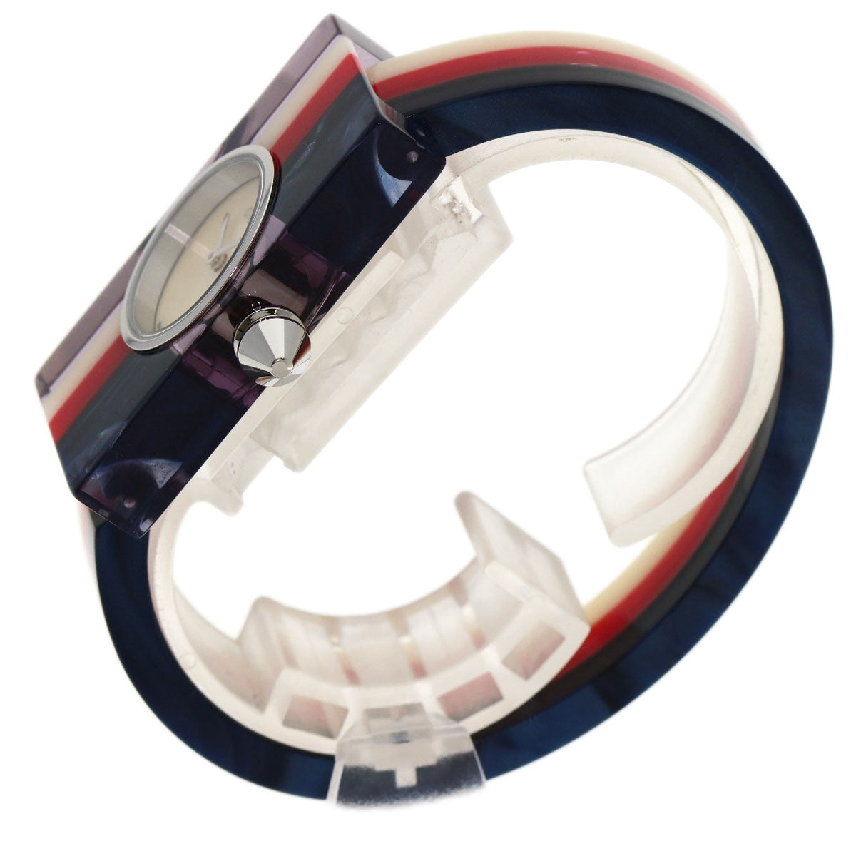 GUCCI Watches Quartz YA143523 Stainless Steel, Acrylic Resin Red   web shell dial Women