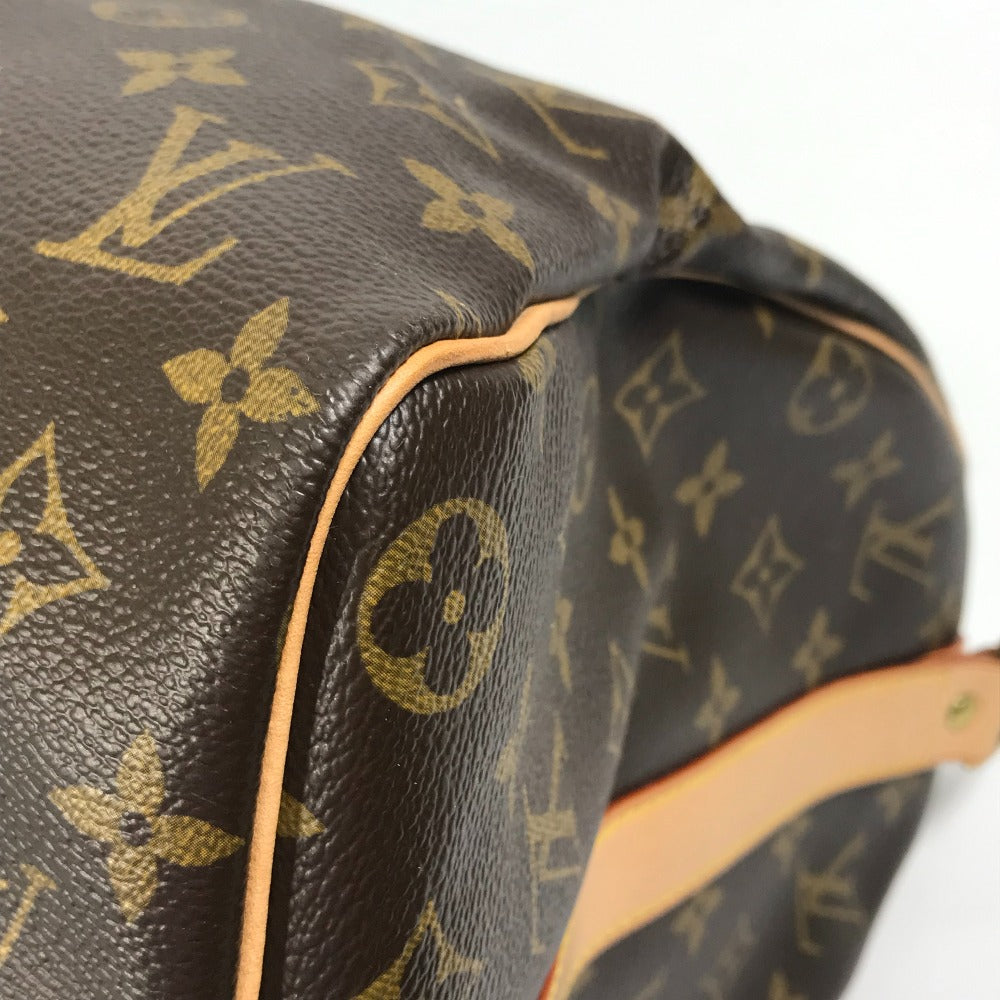 LOUIS VUITTON Boston Duffel bag ?41418 Monogram canvas Brown Travel Bag Shoulder Bag Handbag Keepall bandouliere45