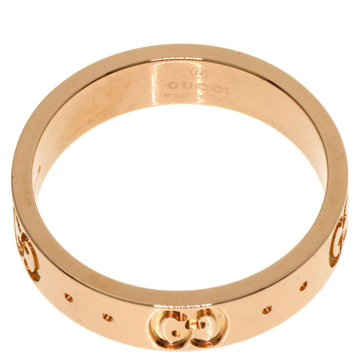 GUCCI Ring 18K Pink Gold gold Icon # 9 Women