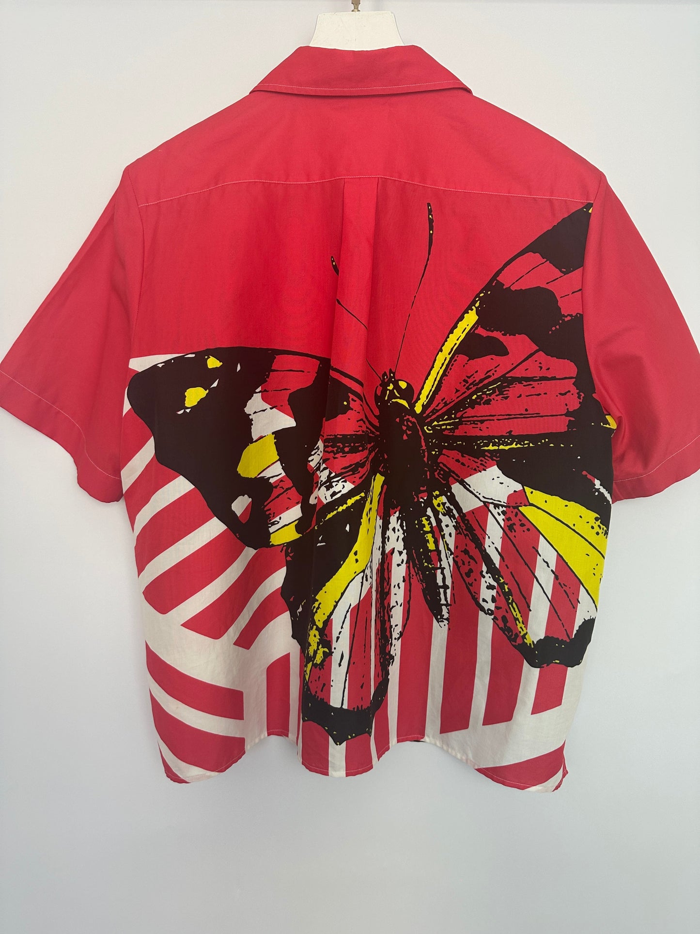 Christian Dior Red, White and Blue Printed Short-Sleeve Shirt and Long Skirt Set Size FR 44 (UK 16)
