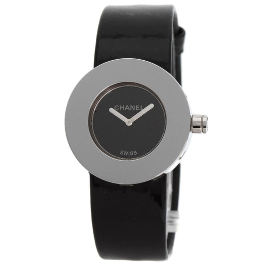 CHANEL Watches Quartz H0579 Stainless Steel Silver La Ronde black dial