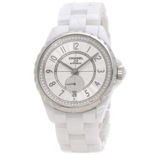 CHANEL Watches Mechanical Automatic H3841 ceramic white J12-365 Diamond White Ceramic Silver dial