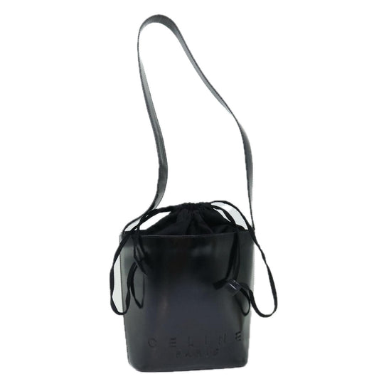 Luxury CELINE Shoulder Bag Enamel Black  70828
