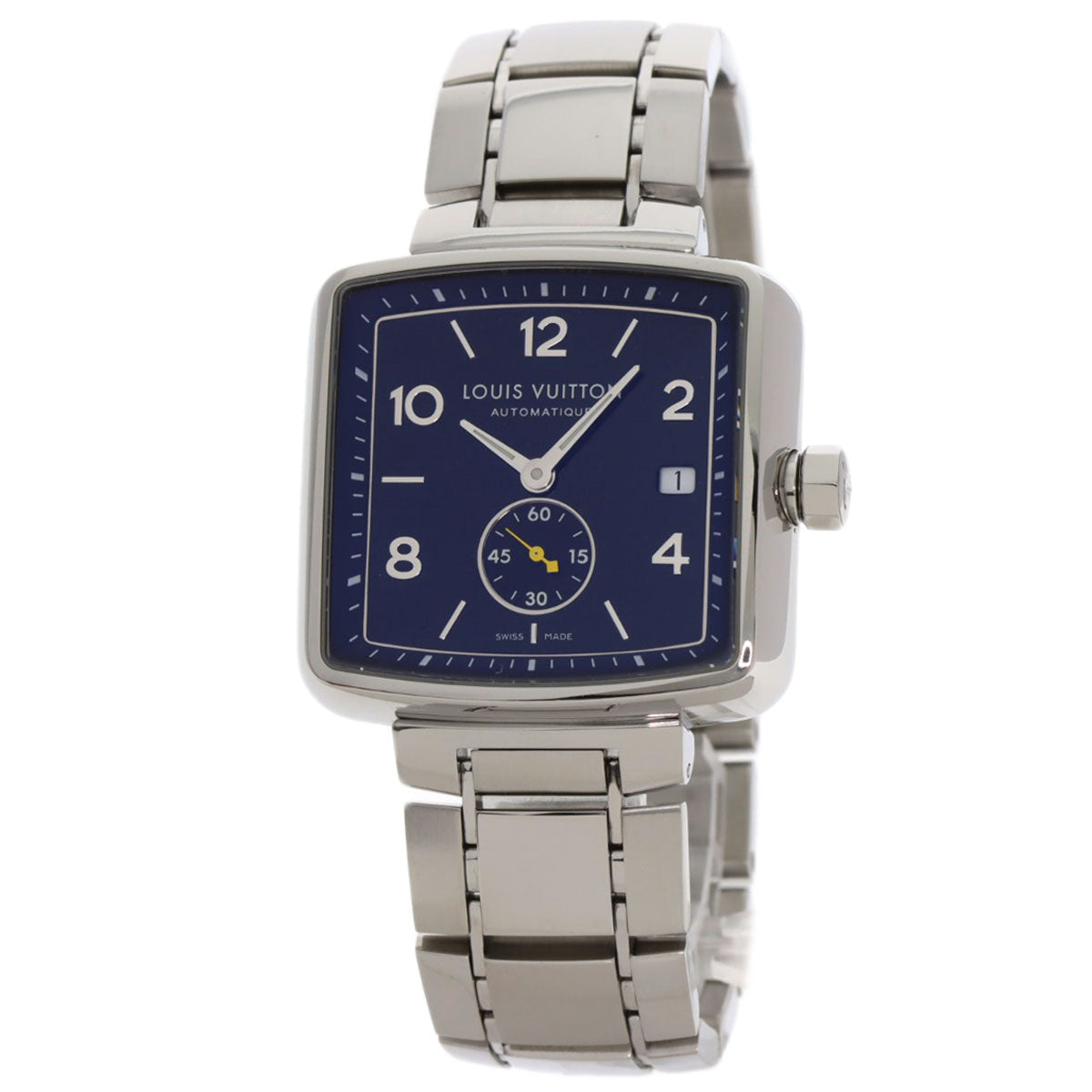 LOUIS VUITTON Watches Mechanical Automatic Q263G Stainless Steel Silver Speedy black dial