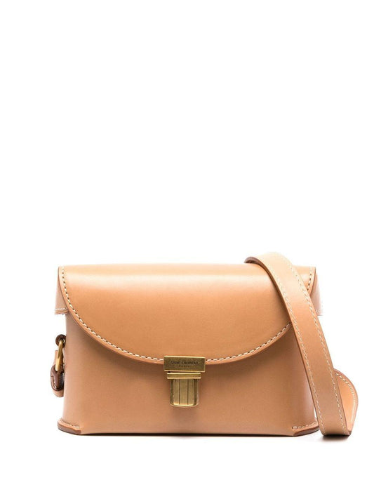 Luxury Saint Laurent Trending 2025 Women's Ysl Bo S Sac Boites Masoil C/v in   Brown Gold | 710083BWR6W2725