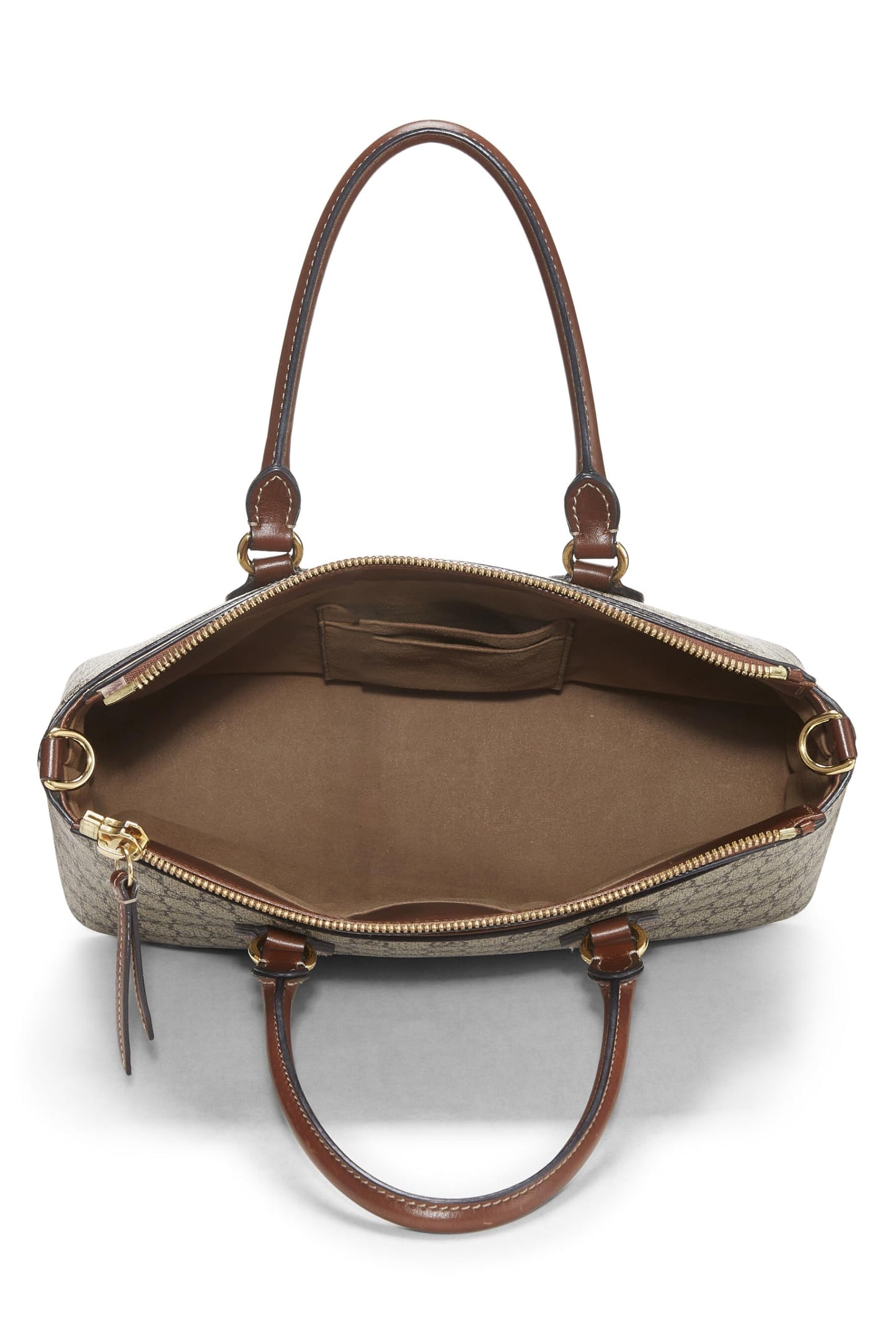 Gucci, Brown Original GG Supreme Coated Canvas Top Handle Tote, Brown