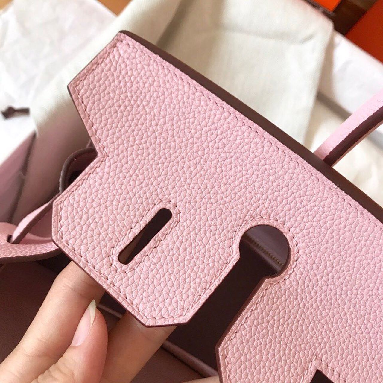Top Quality Birkin Electric Rose Sakura 3Q For Women Gold Toned Hardware 11.8in/30cm