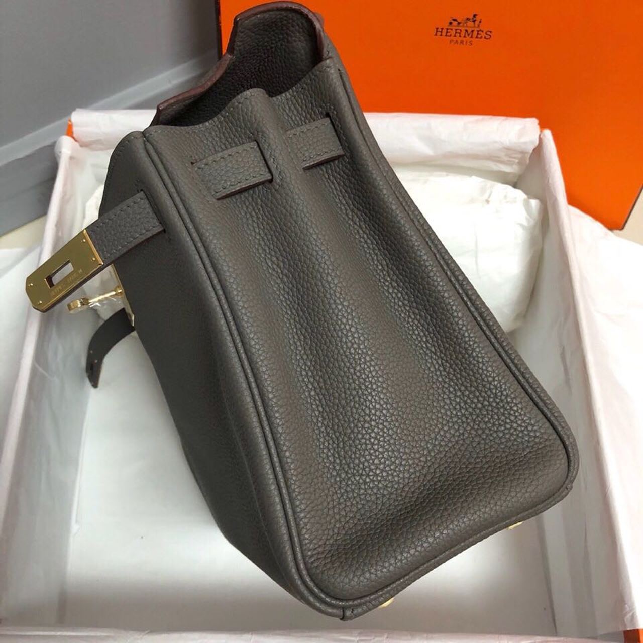 Top Quality Birkin Electric Etoupe CK81 For Women Gold Toned Hardware 11.8in/30cm