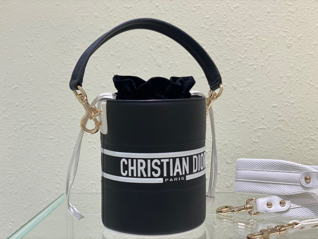 Top Quality Small Vibe Bucket Bag Black, For Women, Womens Handbags 5.5in/14cm CD M8703OOBR_M928
