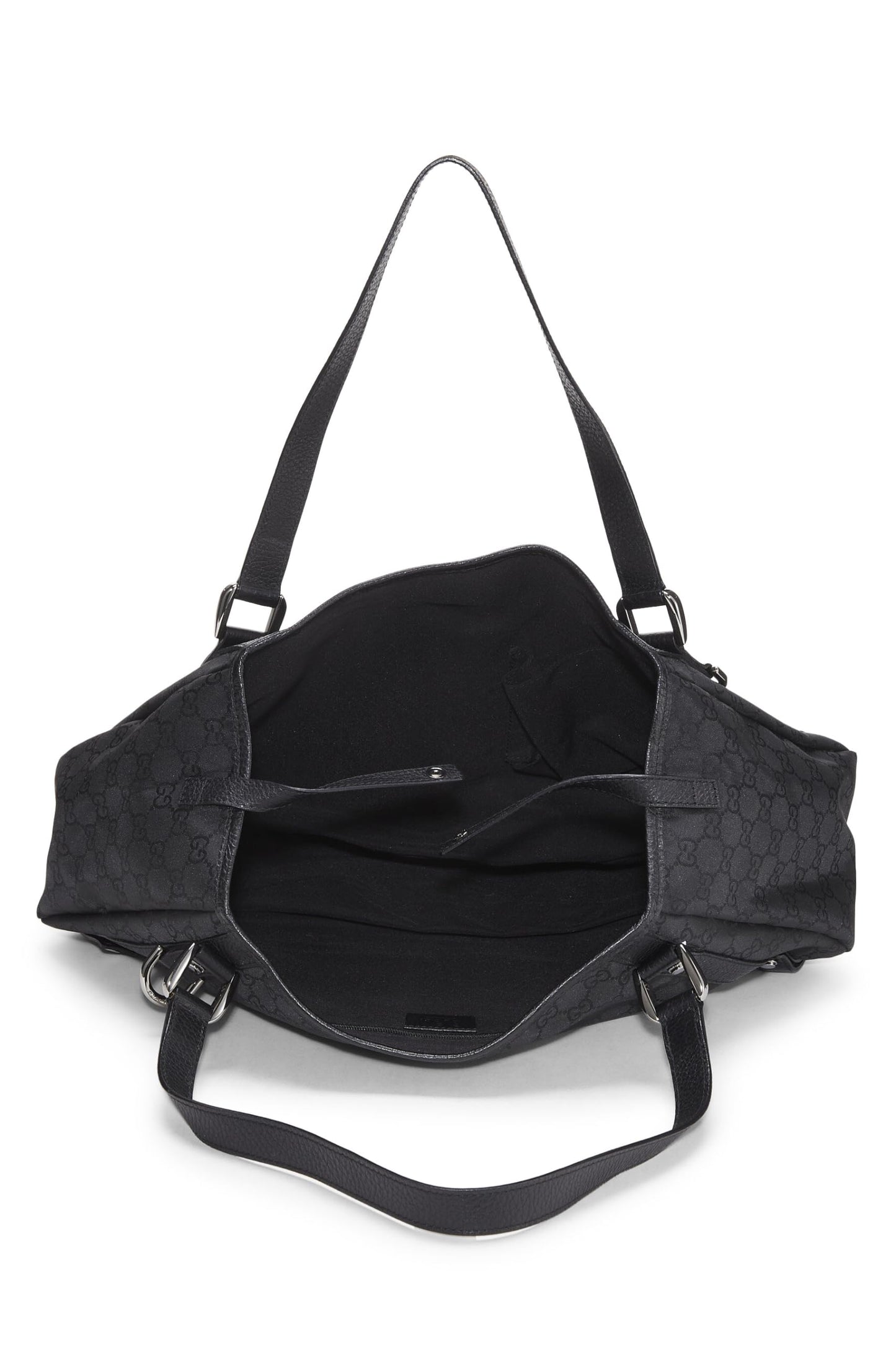 Gucci, Black Original GG Nylon Abbey Tote, Black