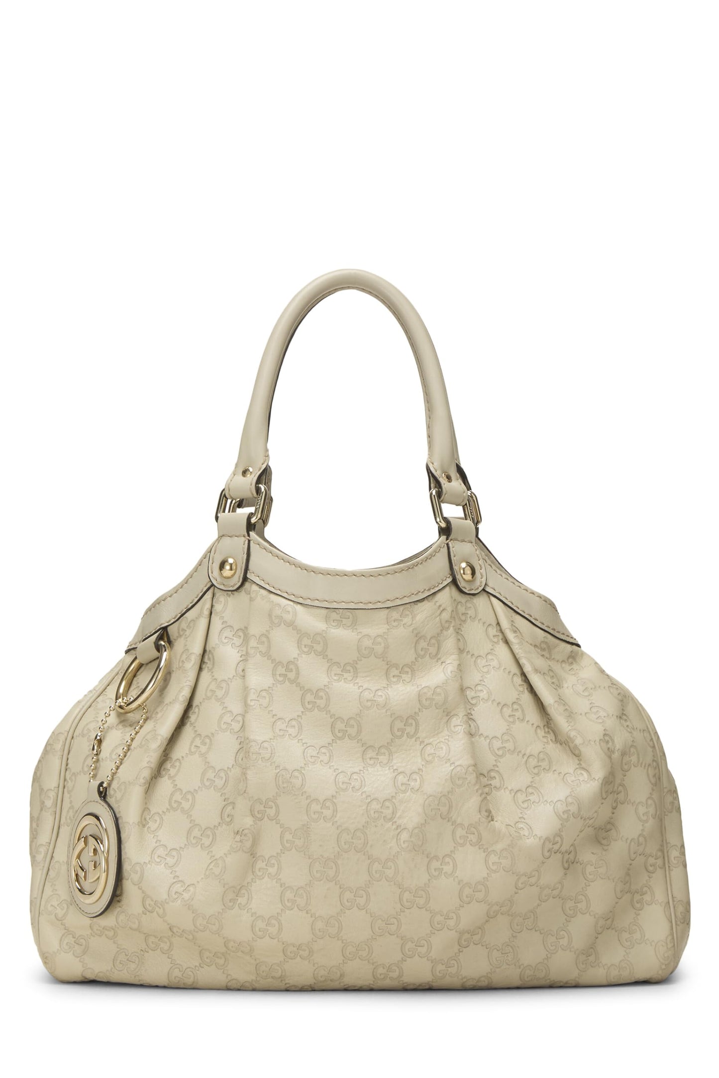 Gucci, Cream Guccissima Sukey Tote, White