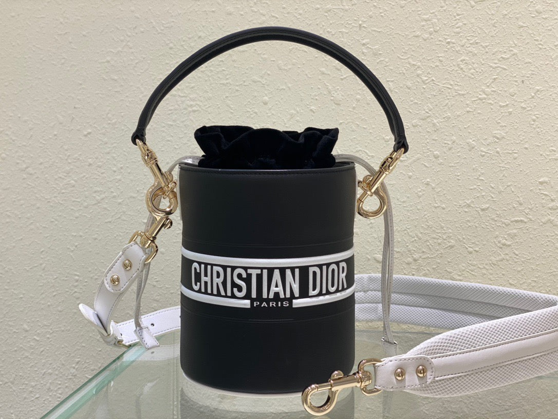 Top Quality Small Vibe Bucket Bag Black, For Women, Womens Handbags 5.5in/14cm CD M8703OOBR_M928