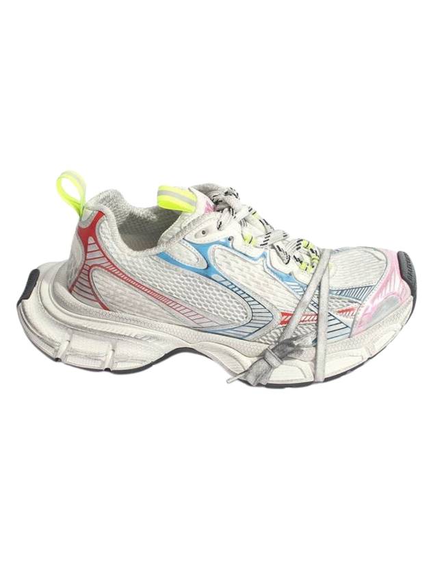 Luxury Balenciaga Trending 2025 3XL Leather Low Top Sneakers White Red Blue