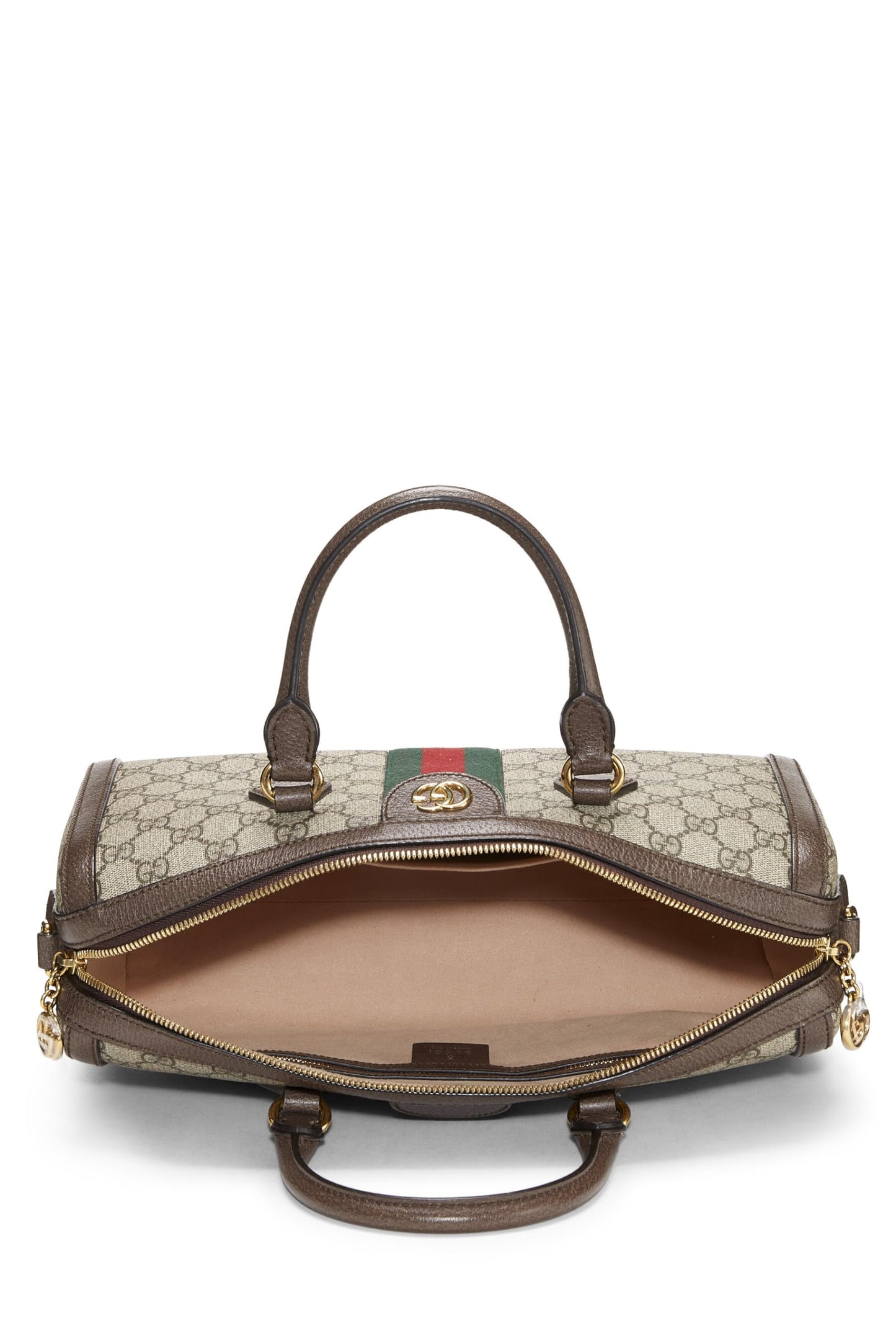 Gucci, Original GG Supreme Ophidia Top Handle Bag, Brown