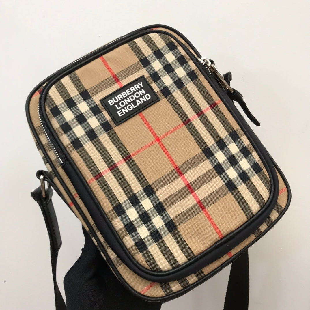 Top Quality  Check And Crossbody Bag For Men, Bags 8.7in/22cm