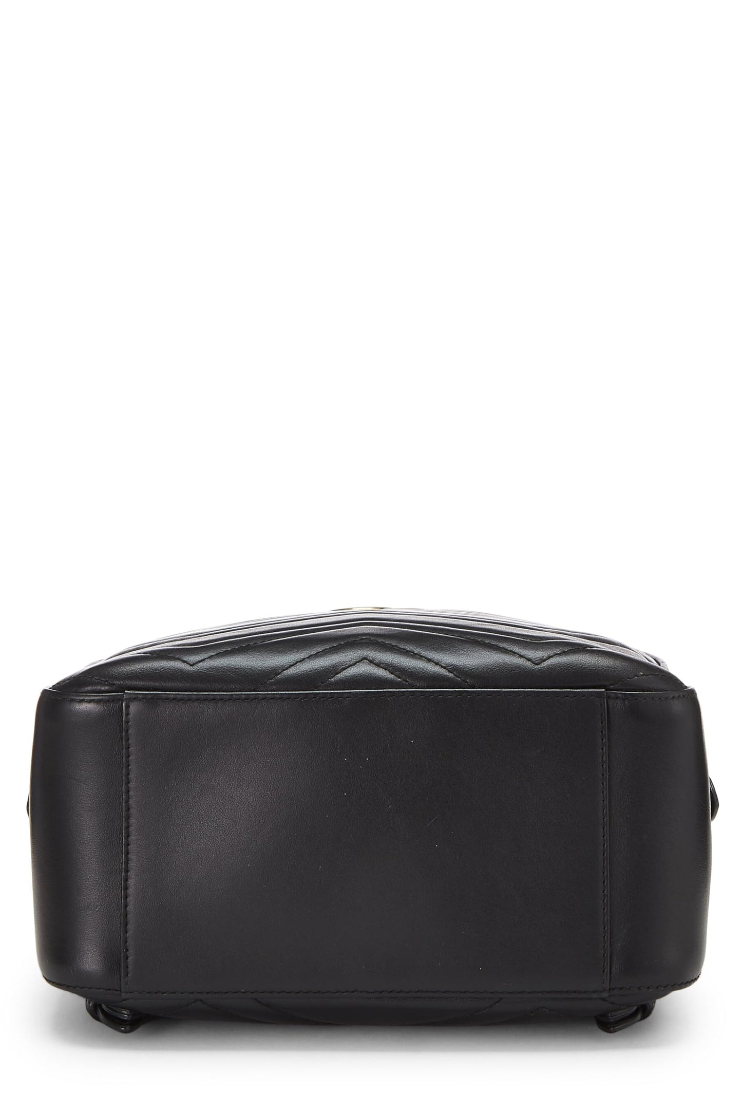 Gucci, Black Leather GG Marmont Backpack, Black