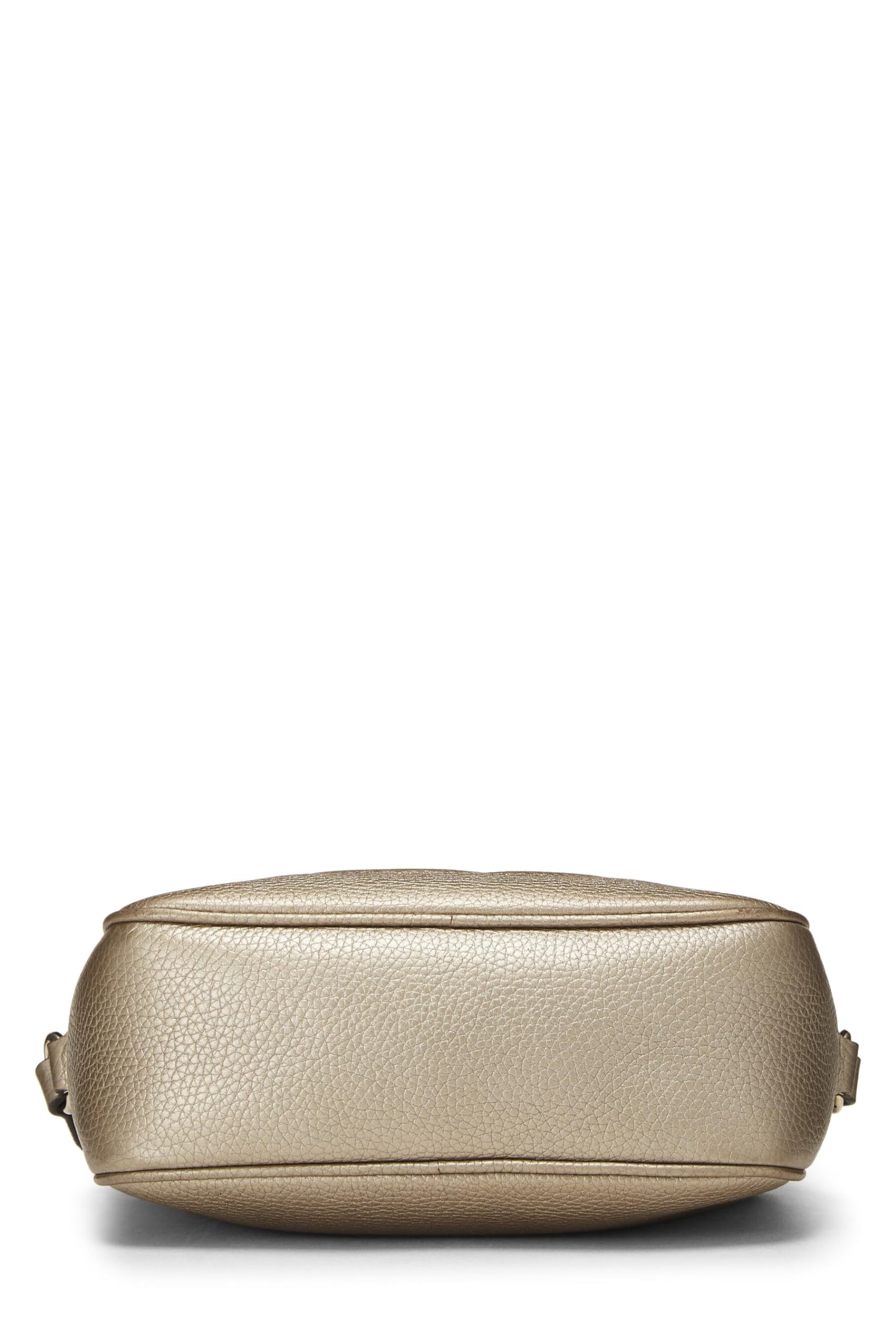 Gucci, Gold Metallic Grained Leather Soho Disco, Gold