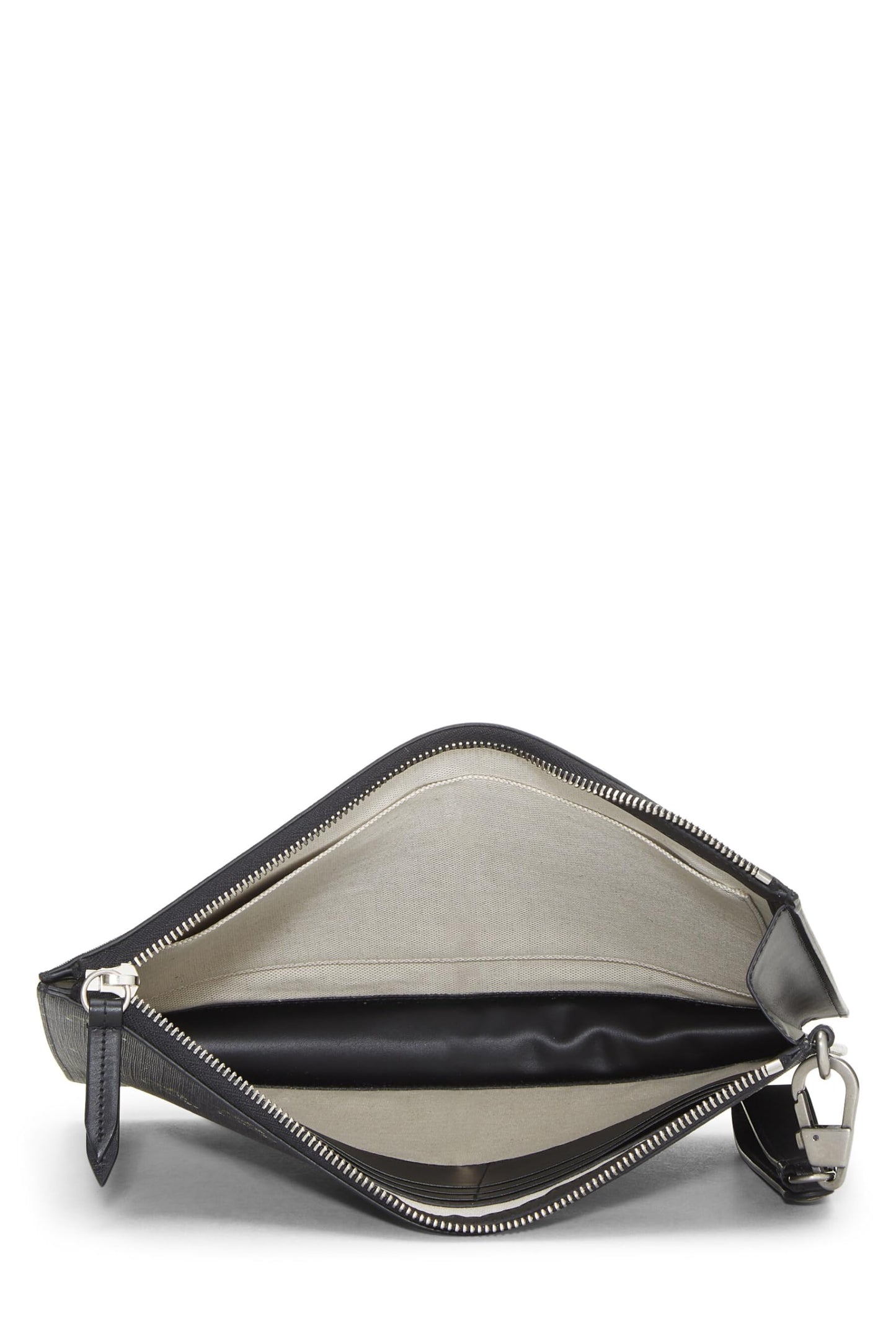 Gucci, Black GG Supreme Coated Canvas Tiger Documents Pochette, Black