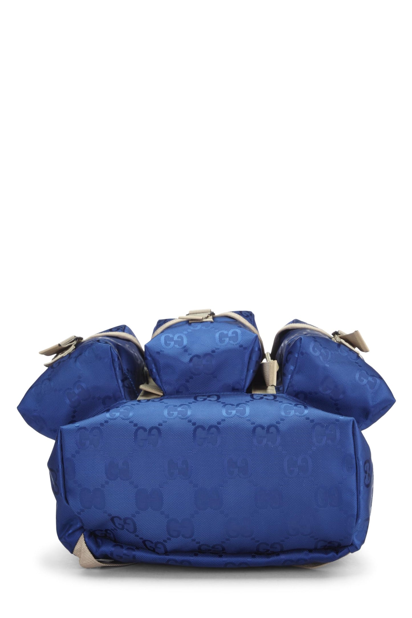 Gucci, Blue GG Nylon Off The Grid Backpack, Blue