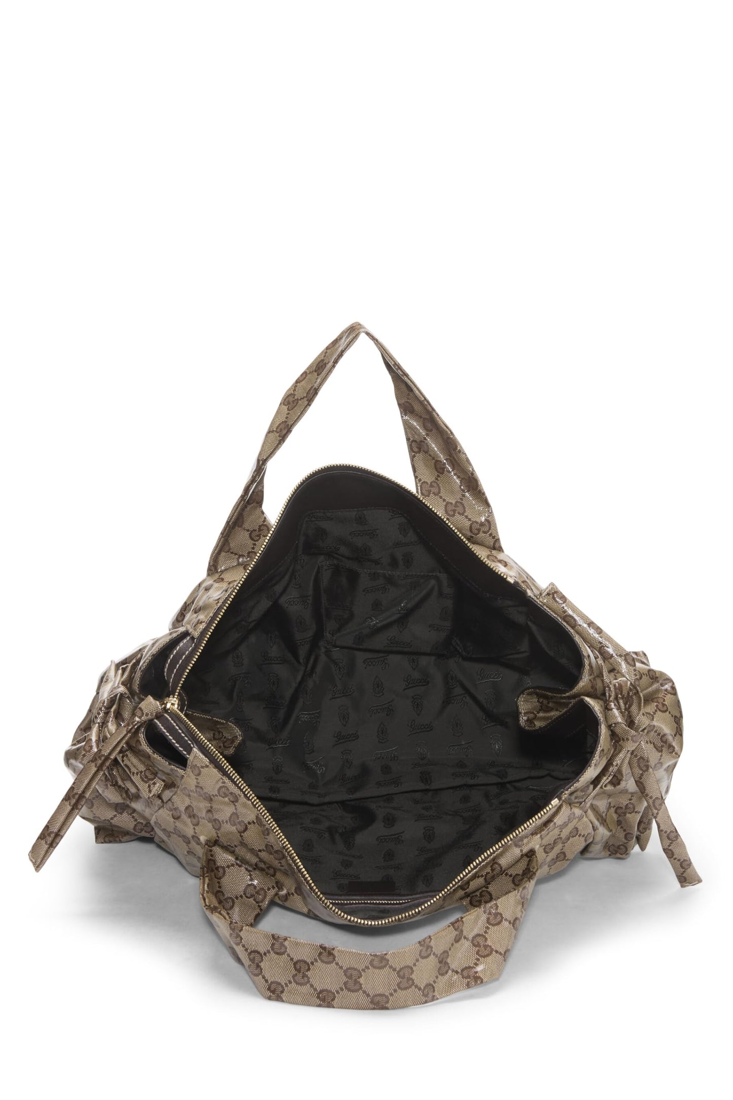 Gucci, Brown Original GG Crystal Canvas Tote, Brown