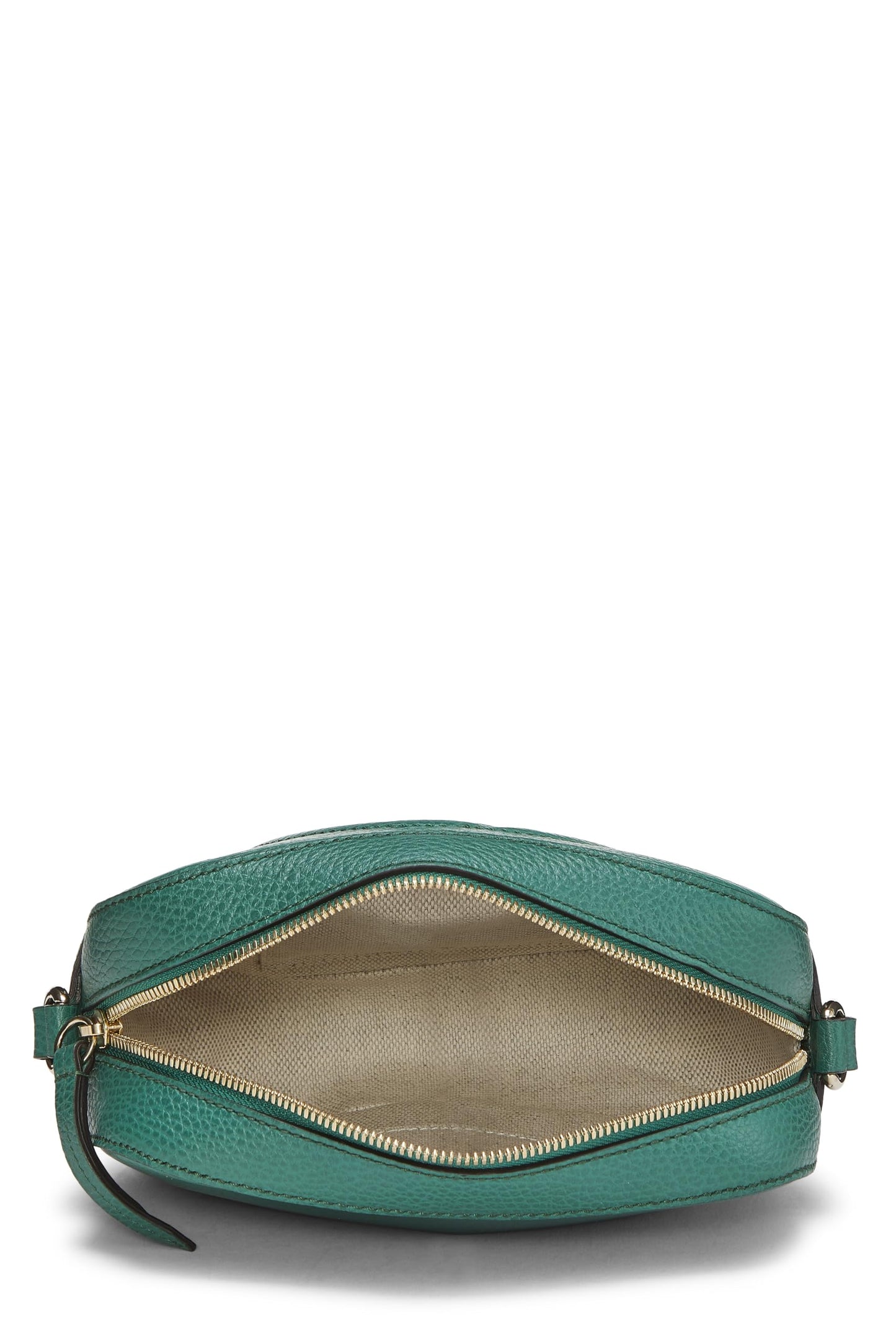 Gucci, Green Grained Leather Soho Disco, Green