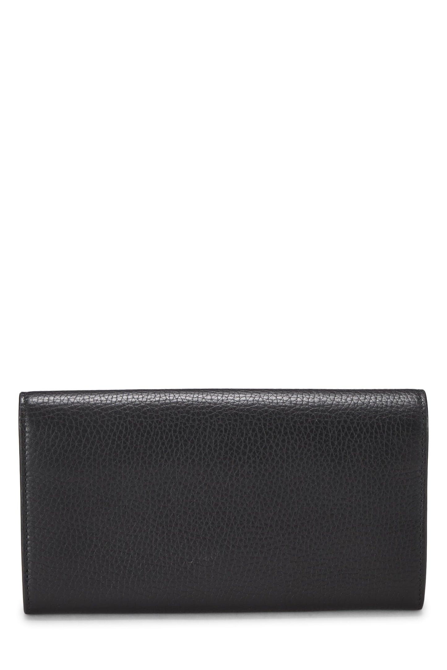 Gucci, Black GG Marmont Leather Long Wallet, Black