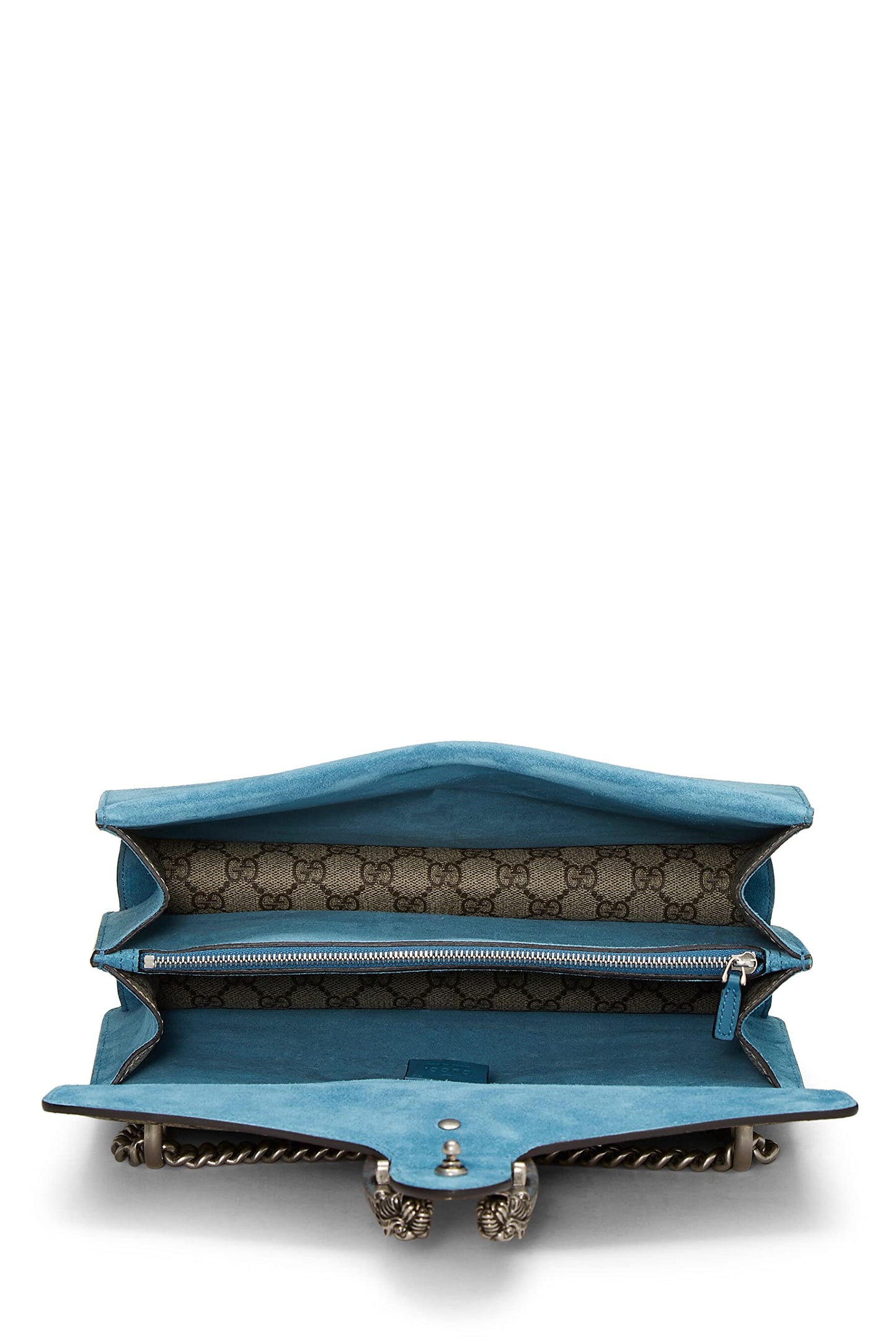 Gucci, Blue GG Supreme Canvas Embellished Tiger Dionysus Shoulder Medium, Blue