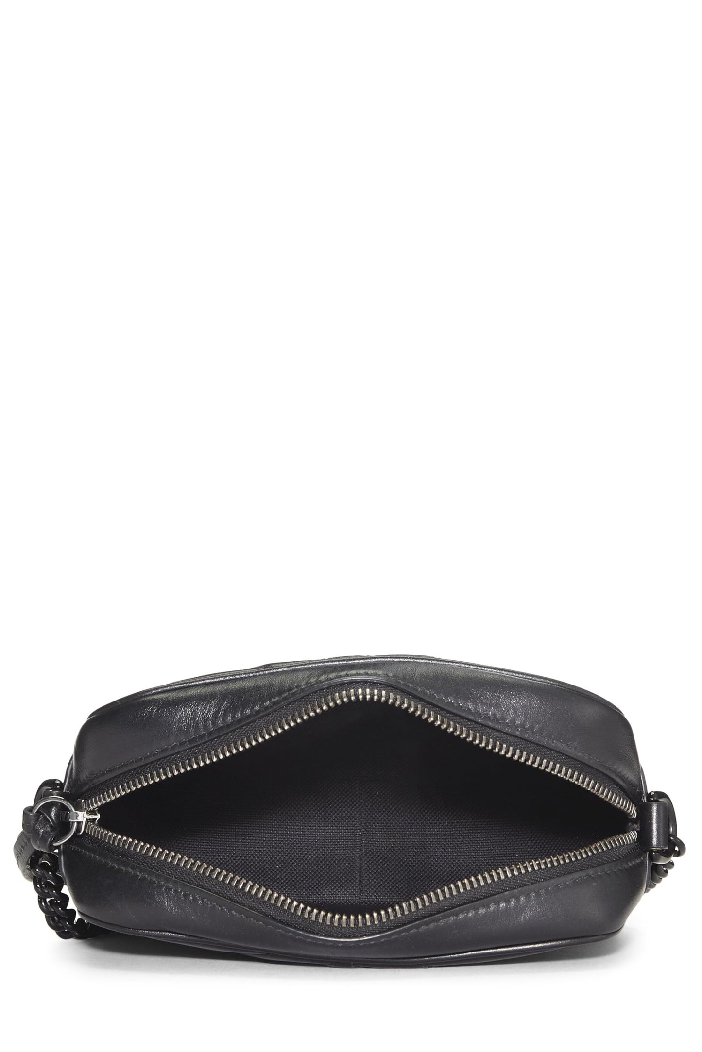 Gucci, Black Leather GG Marmont Crossbody Mini, Black
