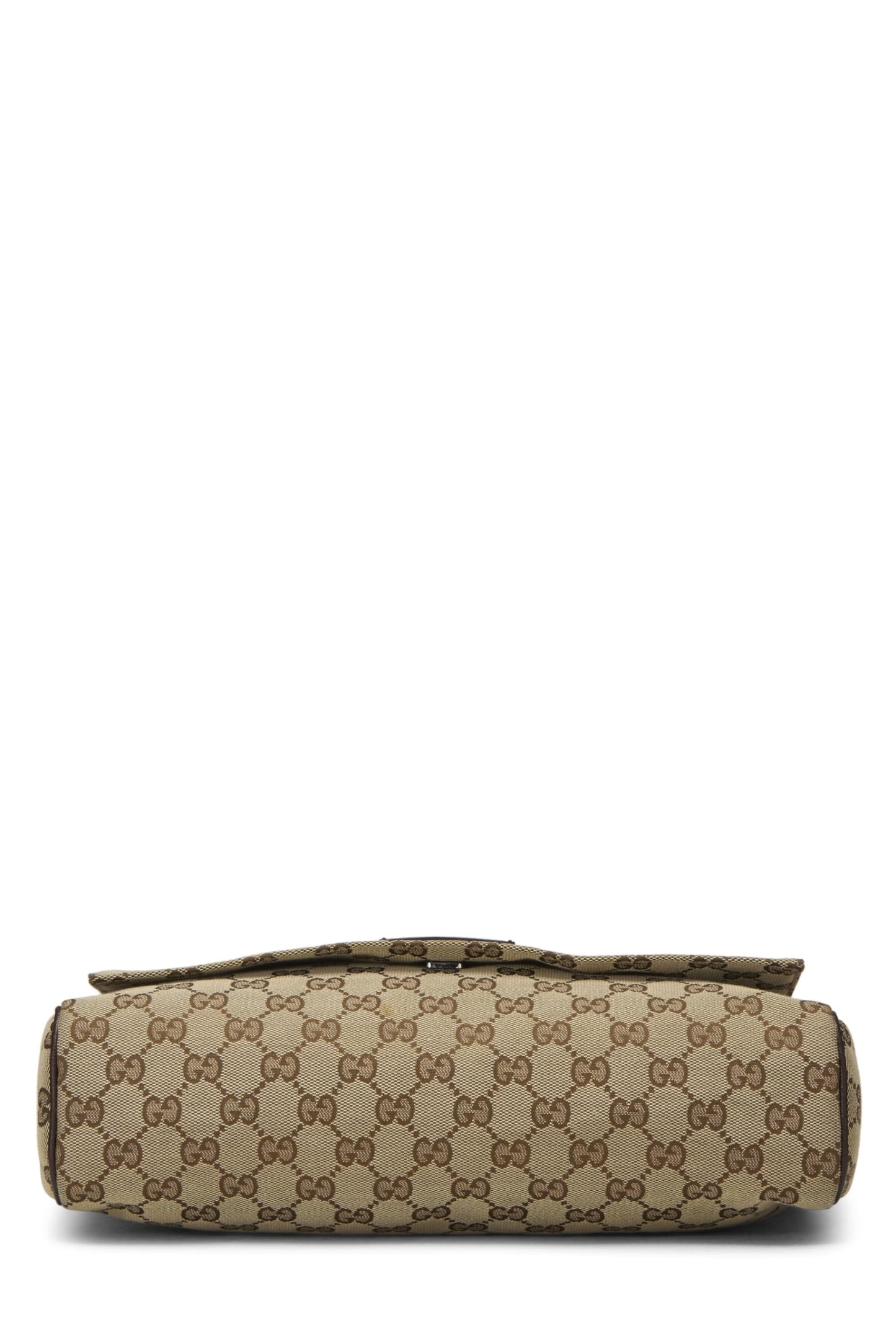 Gucci, Brown Original GG Canvas Flap Messenger, Brown