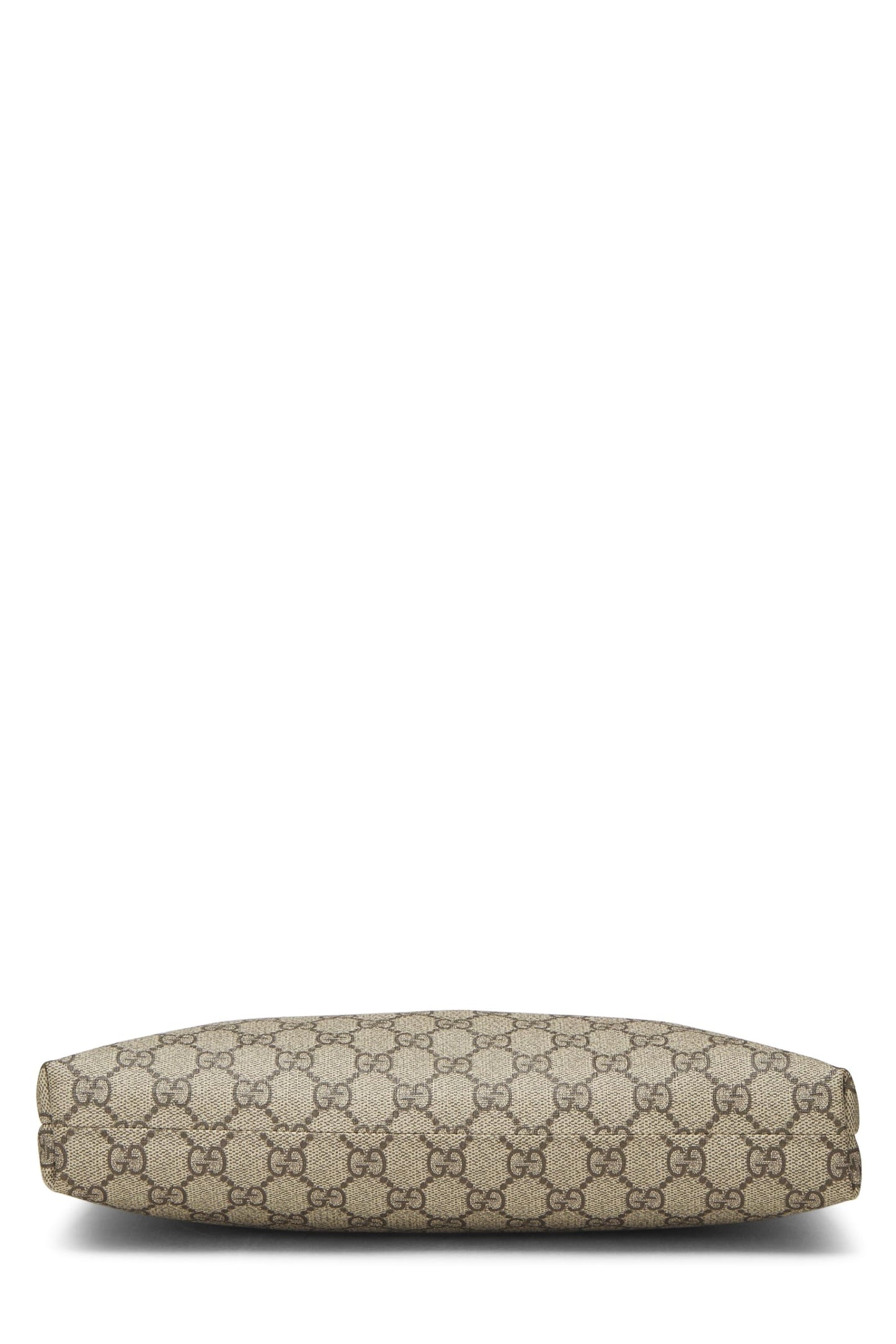 Gucci, Brown Original GG Supreme Canvas Zip Flat Messenger, Brown